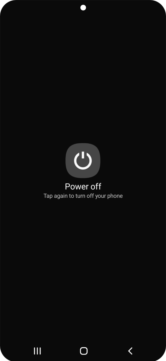 Press Power off. Press Power off.