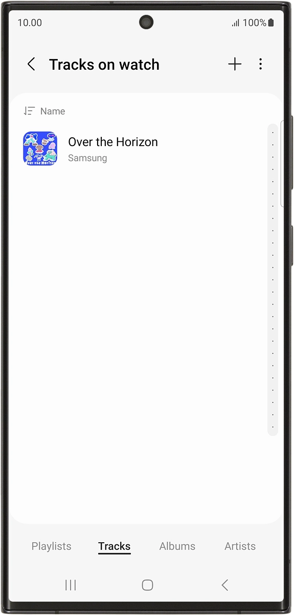 On your phone: Press the add icon. On your phone: Press the add icon.