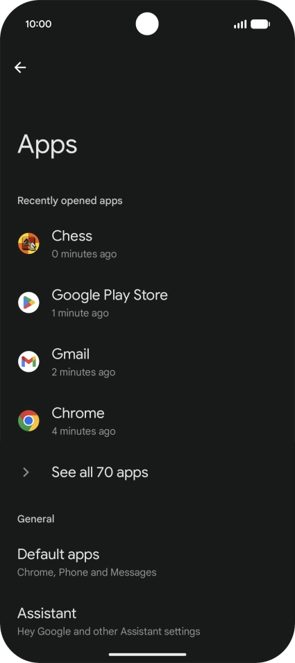 Press See all apps. Press See all apps.