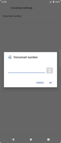 Key in +447953222222 and press OK. Key in +447953222222 and press OK.