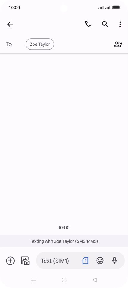Press the SIM icon. Press the SIM icon.