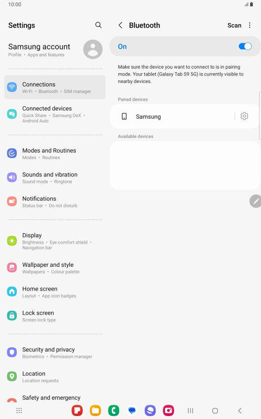Press the Home key to return to the home screen. Press the Home key to return to the home screen.