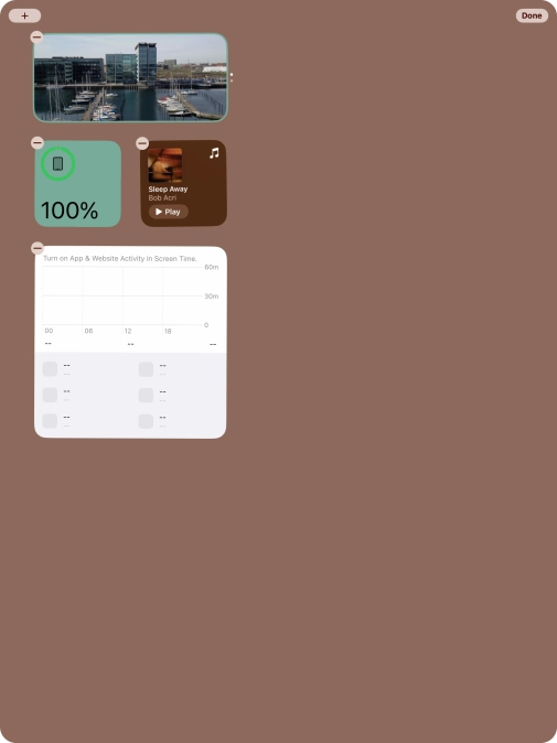 Press the add icon. Press the add icon.
