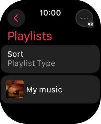 Press the required playlist. Press the required playlist.
