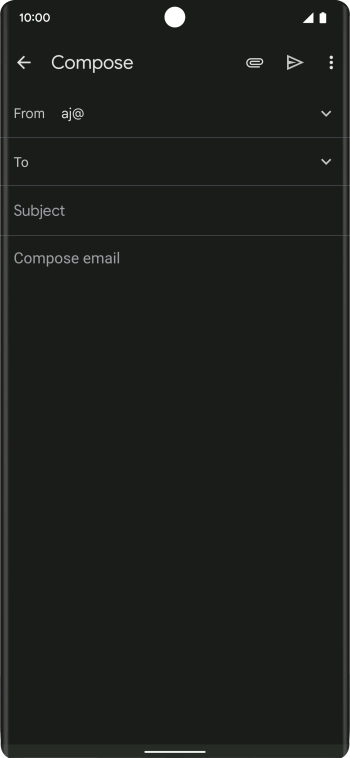 Press To and key in the first letters of the recipient's name. Press To and key in the first letters of the recipient's name.