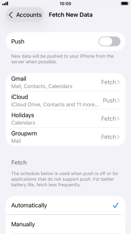 If you turn off the function, press the required setting. If you turn off the function, press the required setting.