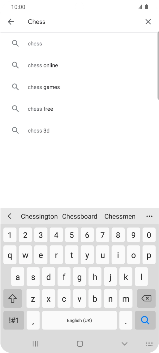 Key in the name or subject of the required app and press the search icon. Key in the name or subject of the required app and press the search icon.