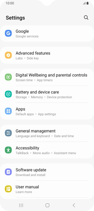 Press Battery and device care. Press Battery and device care.