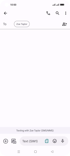 Press the SIM icon. Press the SIM icon.