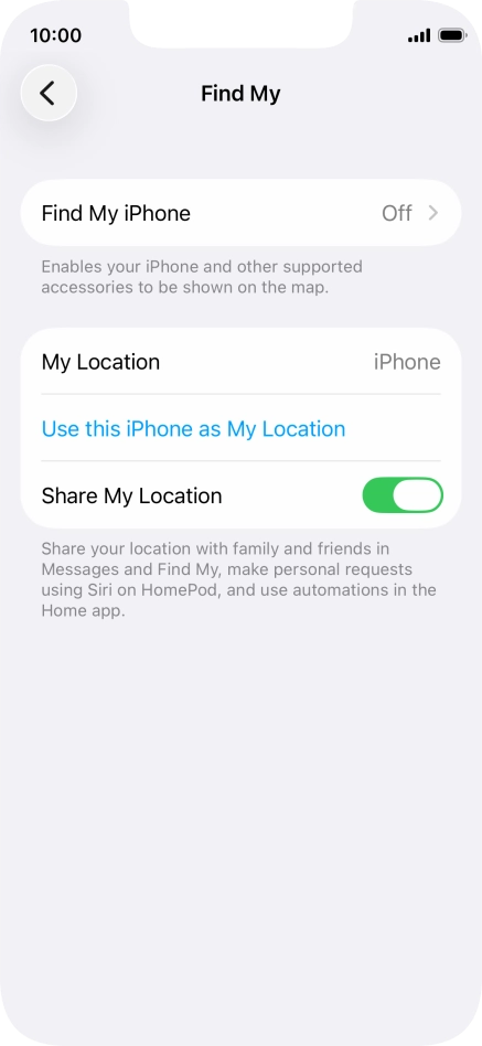 Press Find My iPhone. Press Find My iPhone.