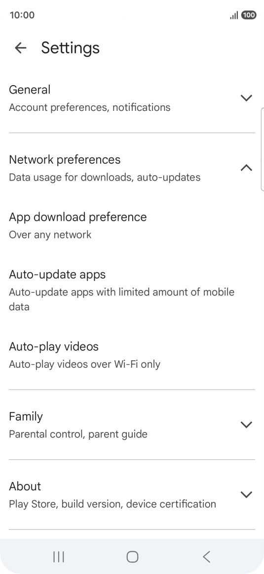 Press Auto-update apps. Press Auto-update apps.