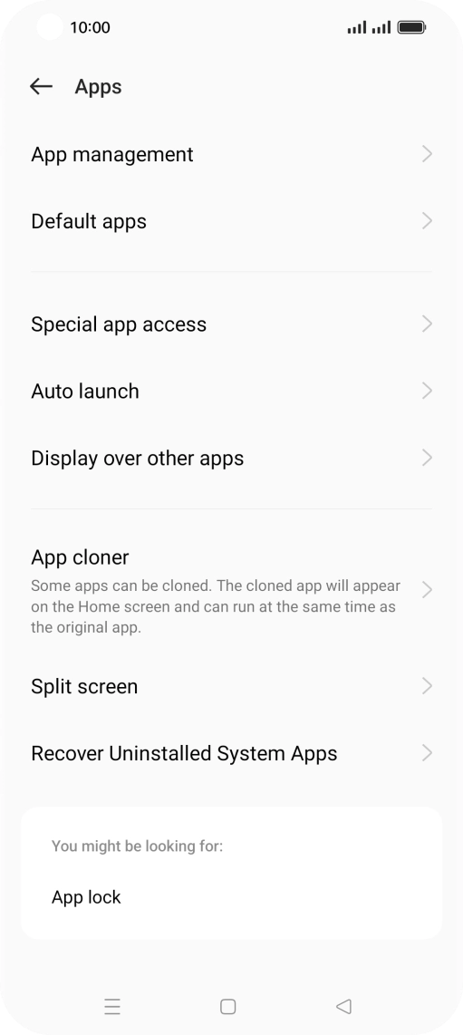 Press App management. Press App management.