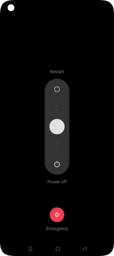 Press and drag the circle downwards. Press and drag the circle downwards.