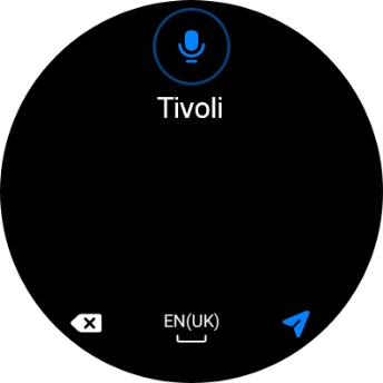 Press the navigation icon. Press the navigation icon.