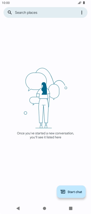 Press Start chat. Press Start chat.