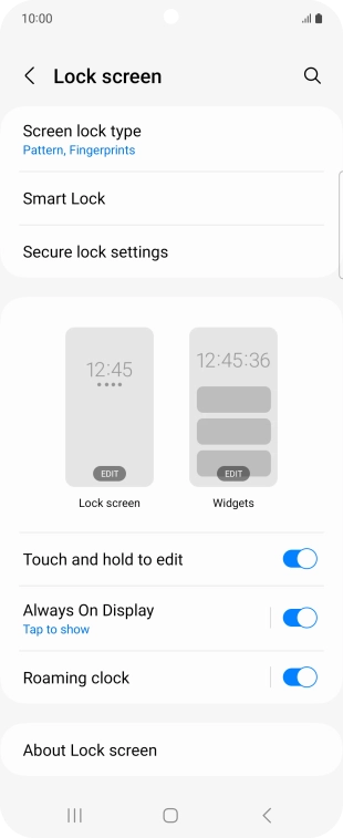Press Screen lock type and key in the additional phone lock code you created earlier. Press Screen lock type and key in the additional phone lock code you created earlier.
