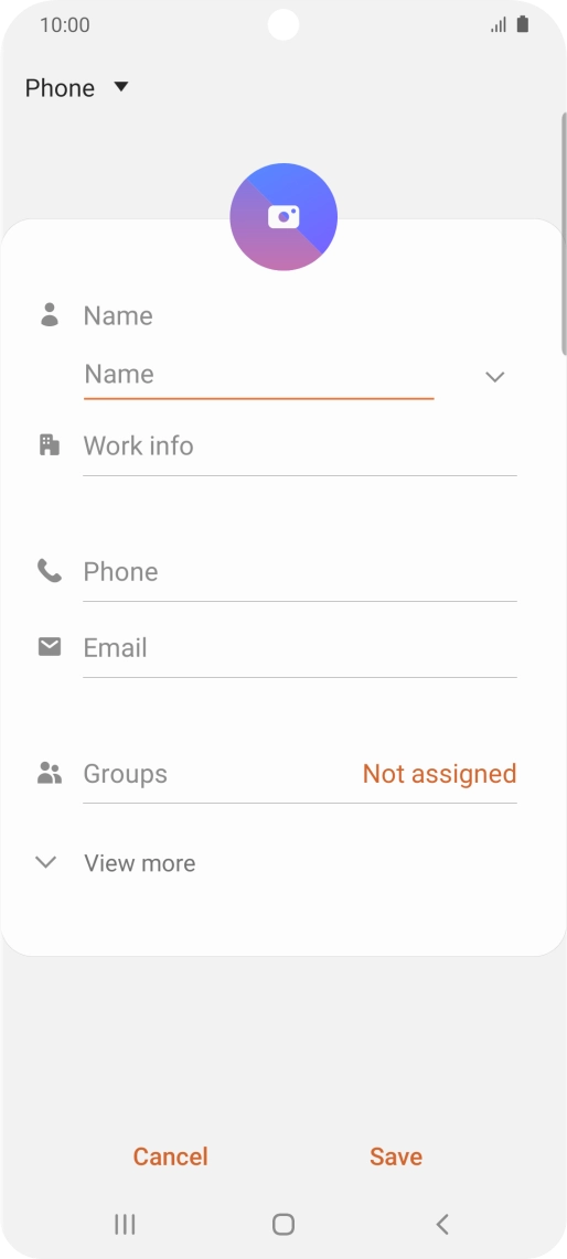 Press Name and key in the required name. Press Name and key in the required name.