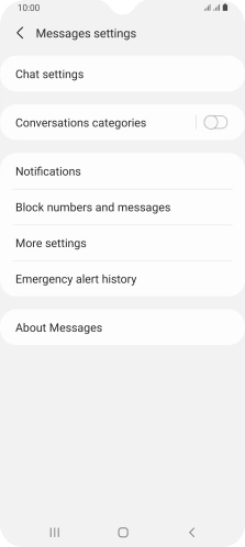 Press More settings. Press More settings.