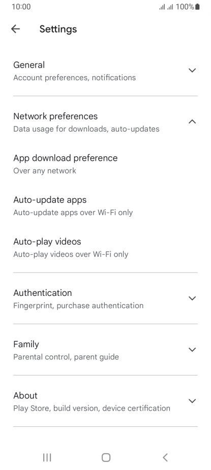 Press Auto-update apps. Press Auto-update apps.