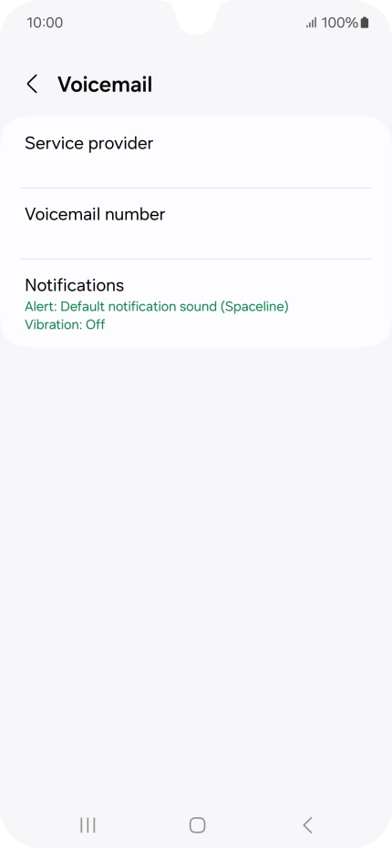 Press Voicemail number. Press Voicemail number.