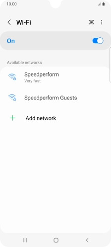 Press the menu icon. Press the menu icon.