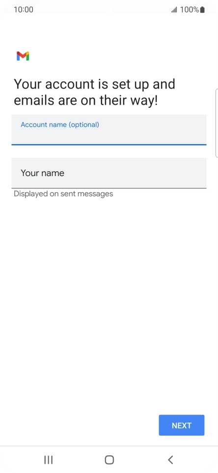 Press Your name and key in the required sender name. Press Your name and key in the required sender name.