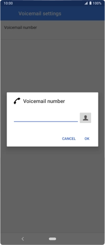 Key in +447953222222 and press OK. Key in +447953222222 and press OK.