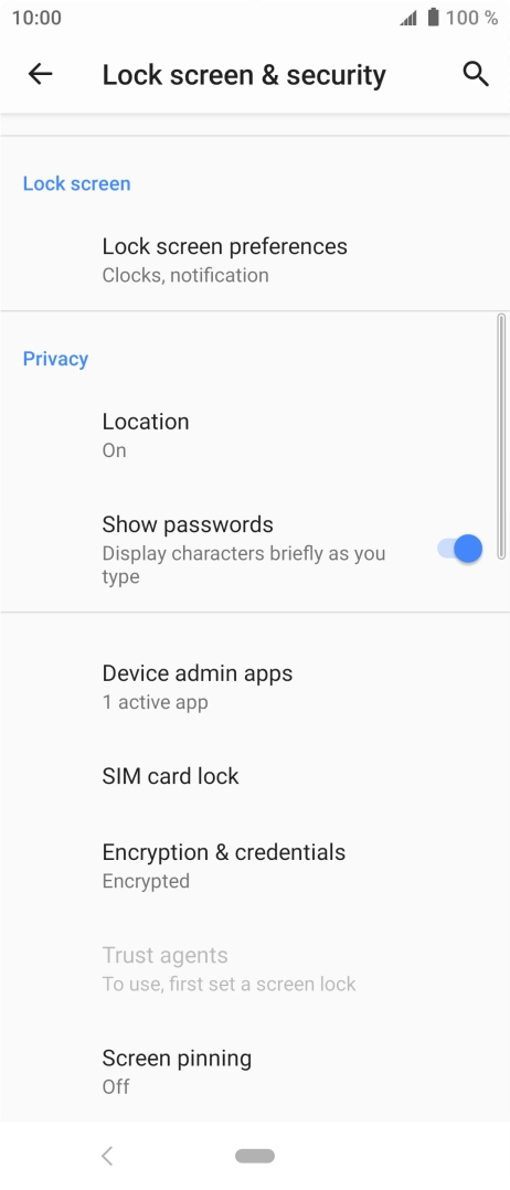Press SIM card lock. Press SIM card lock.