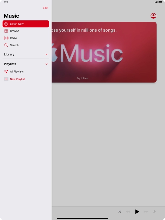 Press New Playlist. Press New Playlist.