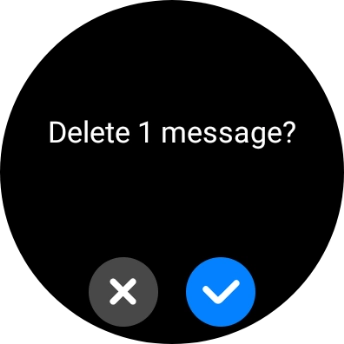 Press the confirm icon. Press the confirm icon.
