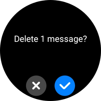 Press the confirm icon. Press the confirm icon.