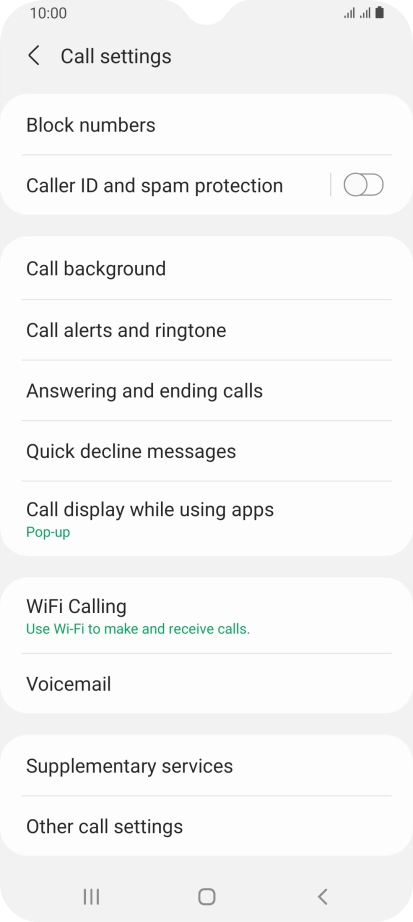 Press WiFi Calling. Press WiFi Calling.