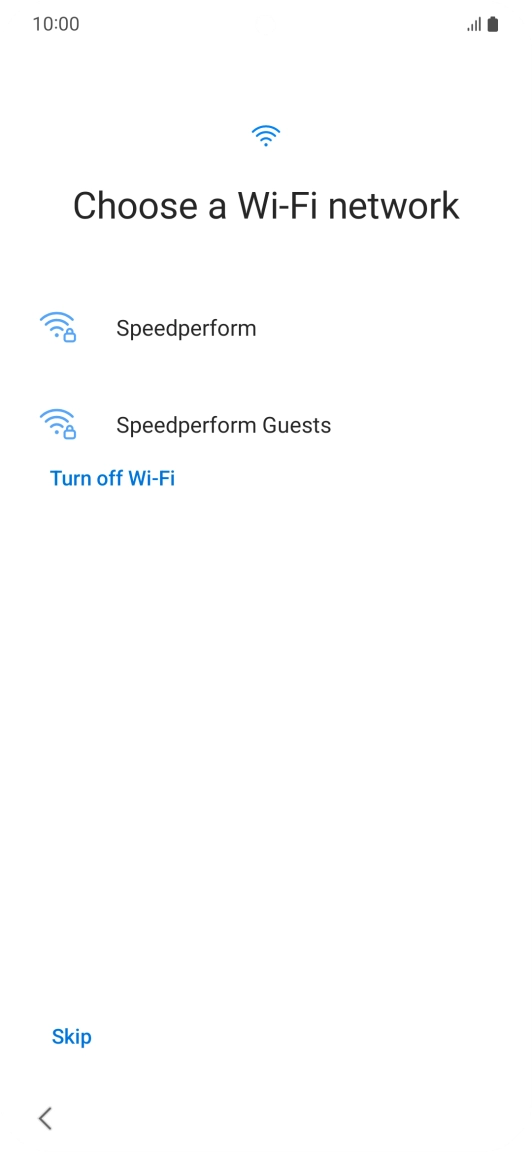 Press the required Wi-Fi network. Press the required Wi-Fi network.