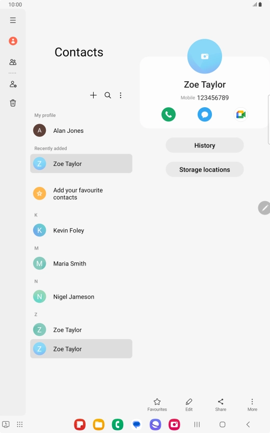 Press the Home key to return to the home screen. Press the Home key to return to the home screen.