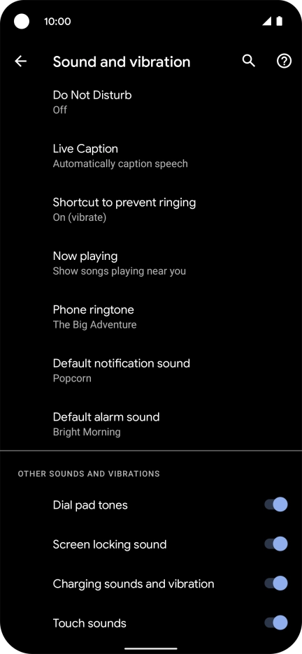 Press Phone ringtone. Press Phone ringtone.