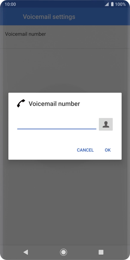 Key in +447953222222 and press OK. Key in +447953222222 and press OK.