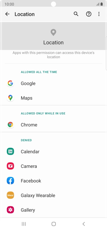 Press the required app. Press the required app.