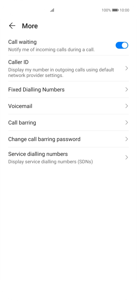 Press Fixed Dialling Numbers. Press Fixed Dialling Numbers.