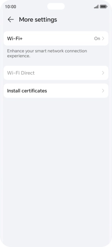 Press Wi-Fi+. Press Wi-Fi+.