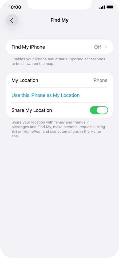 Press Find My iPhone. Press Find My iPhone.
