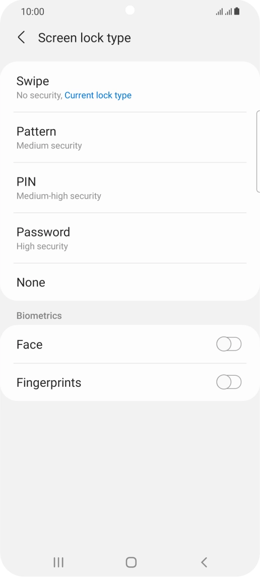 Press Fingerprints. Press Fingerprints.