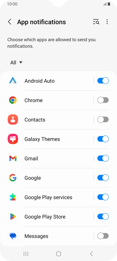 Press the drop down list. Press the drop down list.