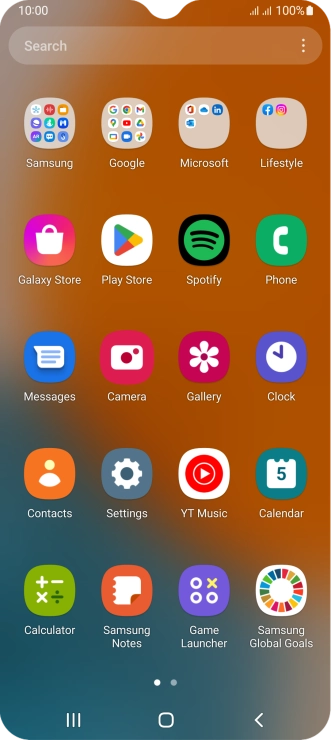 Press Samsung. Press Samsung.