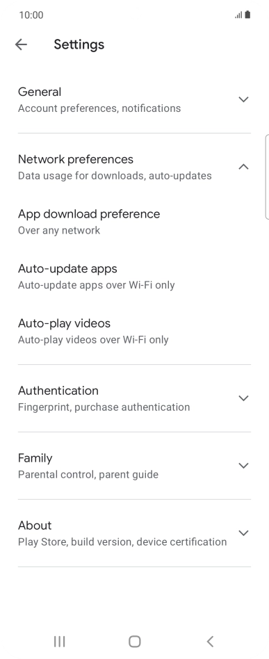 Press Auto-update apps. Press Auto-update apps.