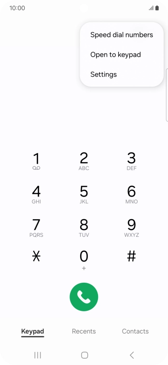 Press Settings. Press Settings.