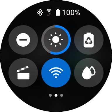 Slide your finger upwards starting from the bottom of the screen to close the status panel. Slide your finger upwards starting from the bottom of the screen to close the status panel.