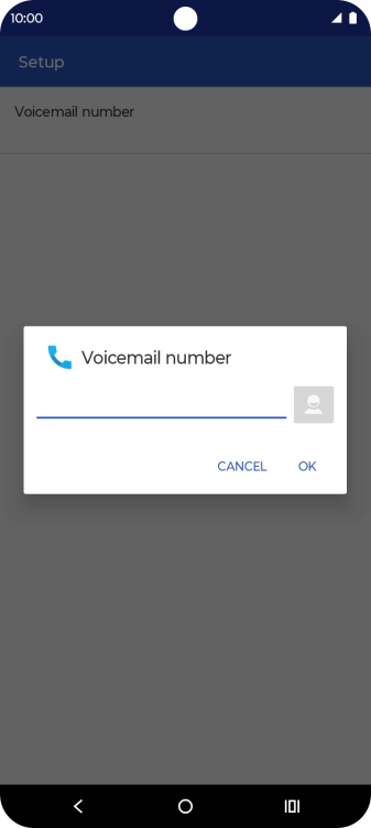 Key in +447953222222 and press OK. Key in +447953222222 and press OK.
