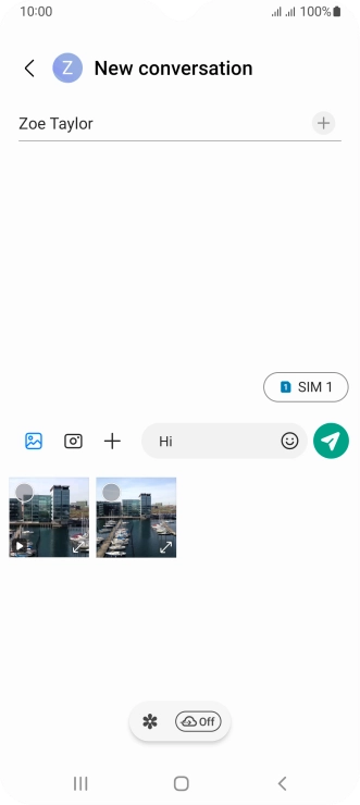 Press the gallery icon and go to the required folder. Press the gallery icon and go to the required folder.