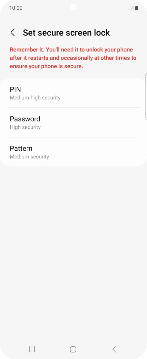 Press the required phone lock code and follow the instructions on the screen to create an additional phone lock code. Press the required phone lock code and follow the instructions on the screen to create an additional phone lock code.
