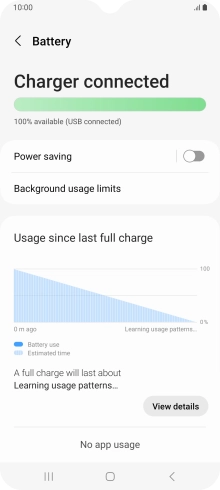 Press Power saving. Press Power saving.